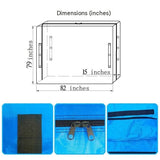 208*200*38cm Blue Heavy Duty PE Mattress Bag for Moving and Storage - Waterproof Mattress Cover with V888-ELOSUNG56147-2