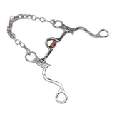 120mm Horse Mouth Snaffle with Chain Stainless Steel Horse Bit for Equestrian Training Equipment V1294-YM3111220273811-0421