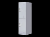 2-Door Vertical Locker for Office Gym Shed School Home Storage V63-832431