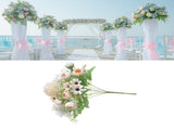 Artificial Flower Exquisite Lifelike Silk Cloth Faux Flower for Photography Wedding Home Shop V1294-YM0512-3115220118813