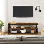 Industrial TV Stand 60 Inches, Rustic Brown V178-38284