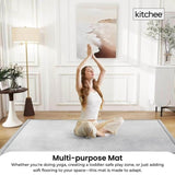 Kitchee Foam Floor Mat 150x200cm - Padded Thick Deep Soft Tatami Style Rug Grey V238-SUPDZ-41169708187728