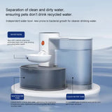 Smart Pet Water Dispenser - Tilted Design, Fresh Water Supply, Automatic Water Bowl for Cats and V888-ELOSUNG10163