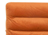 Levede Metal Framed Lounge Chair Velvet in Orange CH1149-BR
