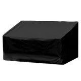 Black Oxford Fabric Outdoor Garden Chair Seat Cover Cushion Weather-Resistant Patio Protector V1192-AZ-W-22523
