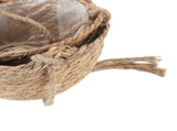 2 Tier Woven Hanging Basket Hemp Rope Hanging Fruit Basket Flower Plants Wall Basket Decor Multi V1294-YM0901-3111250052911