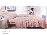Shangri La Cashmere Touch Micro Flannelette Sheet Set Dusty Pink Single V442-KIT-SHEETS-CASHMEREFLANNEL-DUSTYPINK-SB
