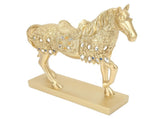 Golden Horse Decor Animal Art Horse Figurine and Statue Ornament for Home Office V1294-YM0717-3115220076911
