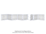 Wooden Dog Pen and Pet Gate Two-Panel Extension, White V568-GMW-5063-W