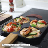 Cast-Iron Traditional Egg Pan Pre-seasoned Non-Stick 23cm V274-HA-MM-EGG4-BK