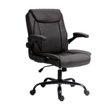 Artiss Executive Office Chair Mid Back Brwon OCHAIR-G-7023-BR