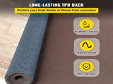 Gray Marine Carpet 6 ft x 23 ft Boat Carpet Rugs Indoor Outdoor Rugs for Patio Deck Anti-Slide TPR V952-JZXWDTHS1.8X7M001V0
