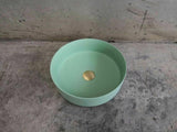 2023 Matte Black matte white matte Pink Green Gold Copper Round 360 mm Dia top counter basin V549-360MB