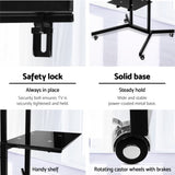 Artiss Mobile TV Stand for 32"-65" TVs Mount Bracket Portable Shelf Trolley Cart TV-MOUN-W01-BK