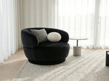 Interior Ave - Luna Swivel Armchair - Black V355-IA-OCC-LUN-BLK