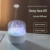2 piece Cozy Home Duo set -Black Jellyfish Humidifier and 150200cm Forest Path Tapestry -humidifier V888-ELOSUNG53499