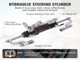 Hydraulic Outboard Steering Kit, 300HP, Marine Boat Hydraulic Steering System, with Helm Pump V952-XWYYFXBDJTJ37VR7HV0