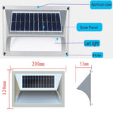 Solar Step Light Warm White with Silver Case V341-SSGL-03