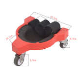 1 Pair Set Red Multi-Function Knee Pads with Swivel Wheels Comfortable Knee Protection Ideal V888-ELOSUNG17565