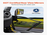 Jeep Tube, 4-Door, Hunting Style Jeep Tubular Door with DOT Certified Rear View Mirrors, Jeep V952-JPCGM4M1824JEOK0NV0