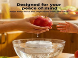 Fruit and Washing Machine, 2026 Upgraded Fruit Cleaner Device Waterproof Fruit and V1258-DP02-F-848
