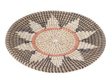 Round Grass Wall Ornaments 35cm Diameter Hand Knitting Hanging Woven Wall Baskets for Living Room V1294-YM0703-3115230050712