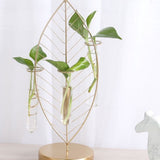 White Iron Flower Planter Glass Vase for Home and Office 1Pc V1370-AZ4-23552