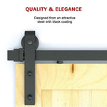 1.8m Sliding Barn Door Hardware Heavy Duty Sturdy Kit V63-827281