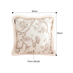 SOGA 50cm Light Luxury French Style Printed Plush Pillow Set Throw Pillow FRENCHCUSHION207