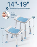 Shower Chair for Shower, 400 lbs Adjustable Shower Stool with Suction Feet, Shower Seat for V1079-CHAIR01