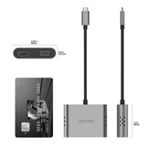 INTACT 9837T 4-in-1 USB-C Adapter HDMI VGA USB3.0 USB-C V28-ELEINT9837T