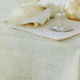 Damask Embossed Tablecloth 180 x 180 cm Ivory V442-GNA-TABLEC-DAMASKEMB-180SQ-IVORYWHISPER
