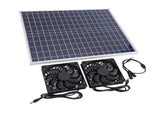 22W Solar Panel Double Exhaust Fan Kit 12V Solar Fan for Chicken Coop Dog House Greenhouse Shed RV V1294-YM0901-3113250238311