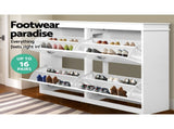 Artiss Shoe Cabinet Bench Set Flip Drawer Hallway Living Room White FUR-S-SHOE-BEN-WH