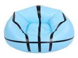 Inflatable Sofa Chair Blue Basketball Pattern PVC Ergonomic Blow Up Couch for Reading Watching V1294-YM0901-3116250018711
