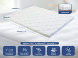King Mattress Topper Memory Foam 7-Zone 8cm V178-66890