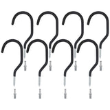 Worgeous 8-Piece Heavy Duty Wall Mounted Hook Set for Garage, Bike Storage, Basement and Home V1369-AZ3-W-15708