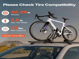 Roof Bike Rack, 15 kg Capacity, Upright Roof Mount Bicycle Rack with Secure Locking System for Most V952-CDZXCJZLFZDC0GA9H001V0