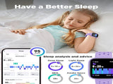 Purple Kids Smart Watch Fitness Tracker with Pedometer Heart Rate Monitor and 14 Sport Modes IP68 V888-ELOSUNG40776