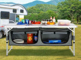Camping Kitchen Table, Quick set-up Folding Camping Table with A Carrying Bag, 3 Adjustable Heights, V952-CWJKYDCFHSHSB10K7V0
