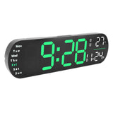 Digital Wall Clock with Remote Control Big LED Screen Display Adjustable 8 Color Lights Digital V1294-YM0901-3115240021212