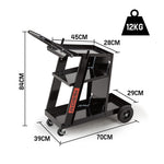 ROSSI Welding Cart Trolley MIG TIG ARC MMA Welder Plasma Cutter Storage Bench V219-WLDCRTROSBN53