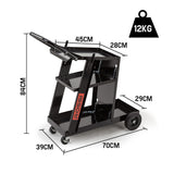 ROSSI Welding Cart Trolley MIG TIG ARC MMA Welder Plasma Cutter Storage Bench V219-WLDCRTROSBN53