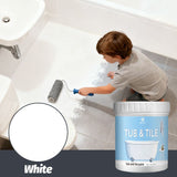 Tub & Tile Paint Waterproof, Non-Slip, Eco-Friendly for Ceramic Surfaces Ideal for Bathrooms, V1107-116-91006-LTG-500G