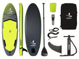 Inflatable vertical paddle set for water sports and surfing-including air pump, paddle, rope, V1102-HYJB002