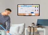 24x 18 Monthly Calendar Whiteboard & Cork Board Combo with Aluminum Frame 2-in-1 Magnetic Dry Erase V767-VVR-RMB24X18RLBB31L3TV0