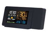 Multifunctional Weather Clock Projected Color Screen Black Portable Humidity Thermometer V1294-YM0901-3113210188611
