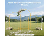 Arch Stand, Set of 3, 1.8/1.5/1.2 m, Stable Structure, Easy Assembly, Gold Metal Arch V952-BYDGMJSJT6FTQCA1U001V0