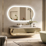 120x60cm LED Bathroom Mirror Oval Anti-Fog Dimmable Wall Mount V178-66710
