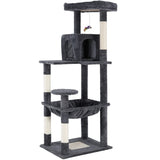 Cat Tower Tree Condo Scratching Post Dark Grey 142cm V178-66919